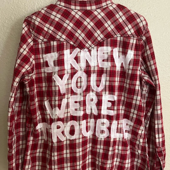 Custom Painted Taylor Swift Flannels - Picture 3 of 4